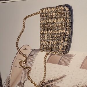 ZARA Beaded Purse Chainlink Shoulder Strap